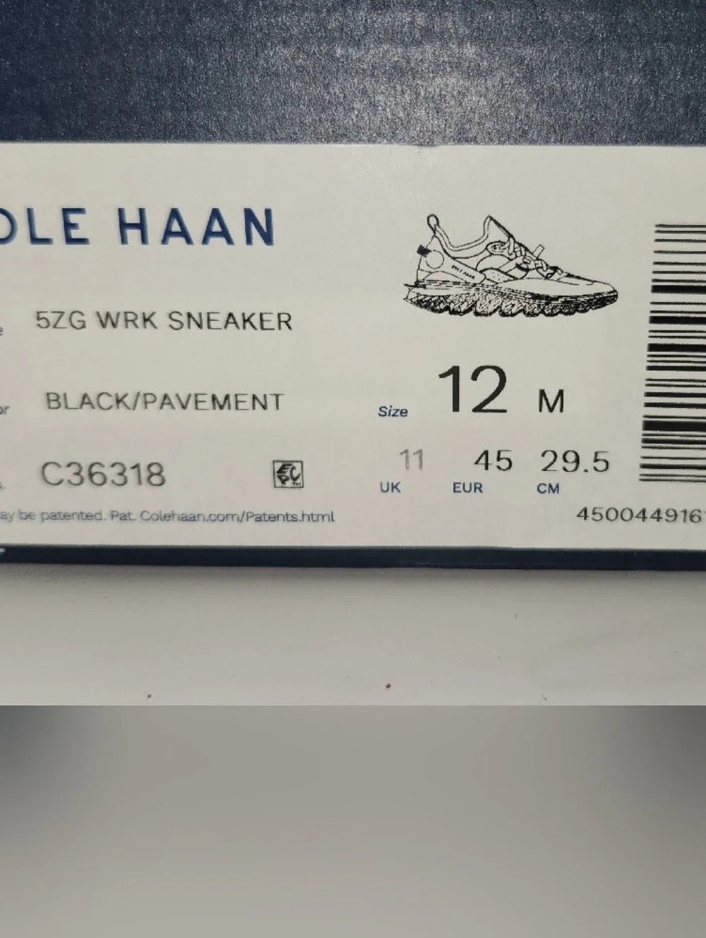 Cole Haan Men's Black Low-Top Athletic Sneaker